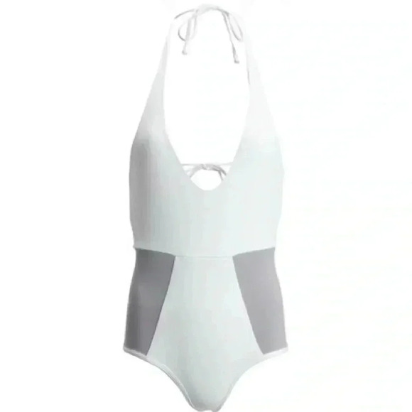 LSPACE L Space Fireside Halter One-Piece Swimsuit GUC SIZE 12 - Picture 1 of 4